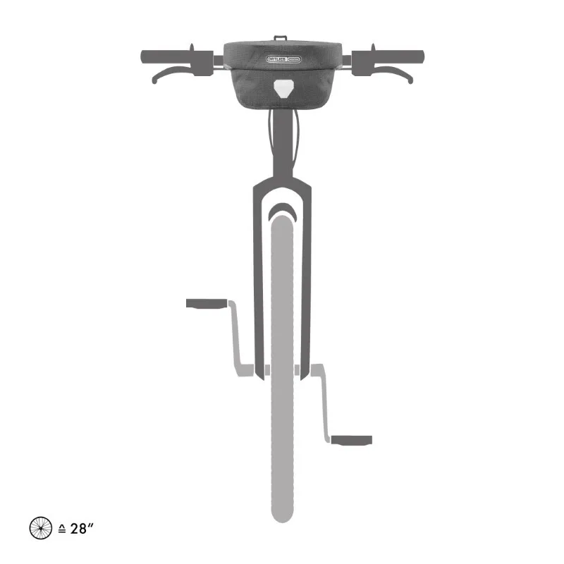 Ortlieb Ultimate Six Urban 5L Handlebar Bag in Grey-1